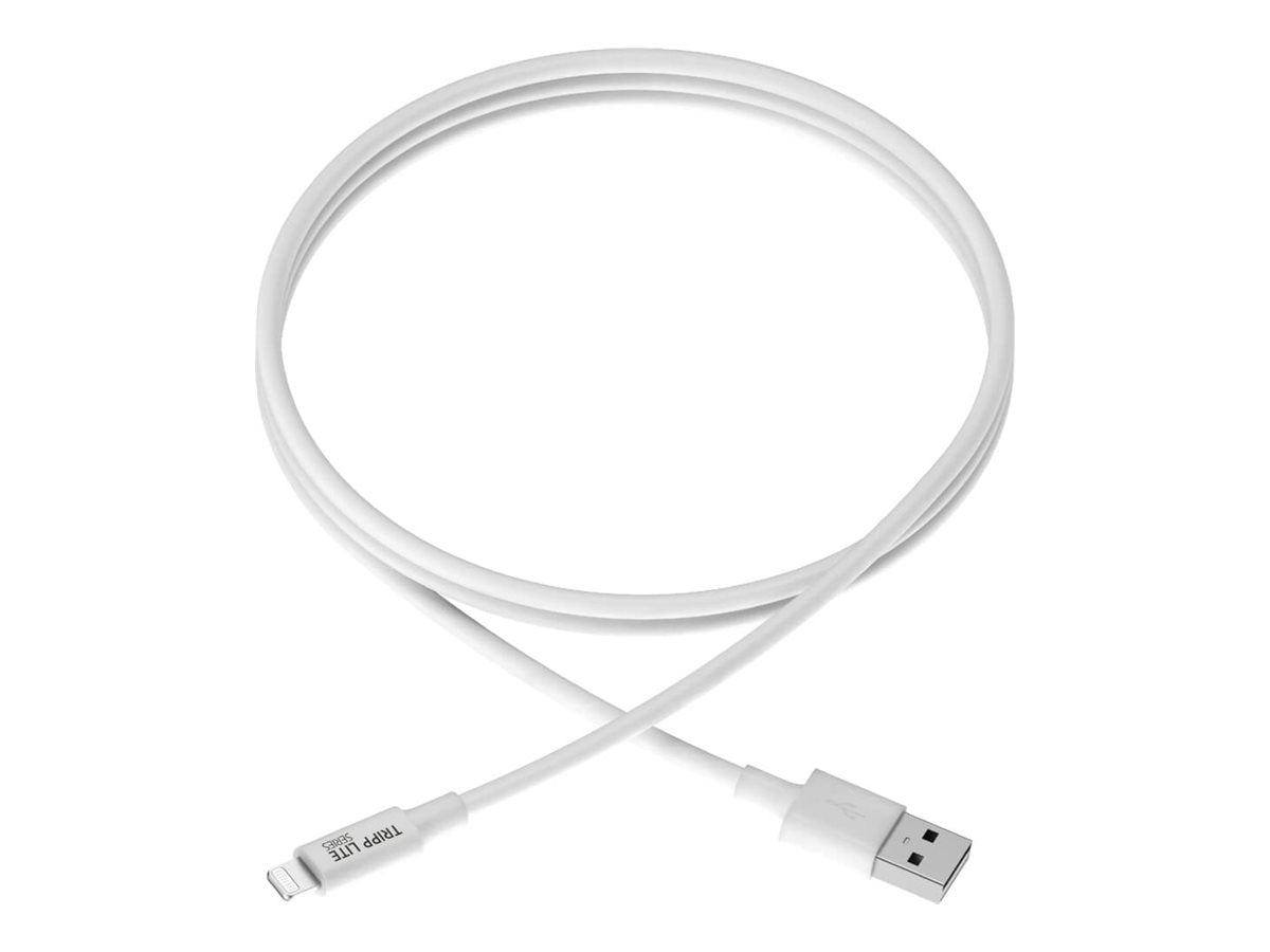 EATON TRIPPLITE USB-A to Lightning Sync/Charge Cable M/M MFi Certified Lightning cable Lightning M to USB M 3m white