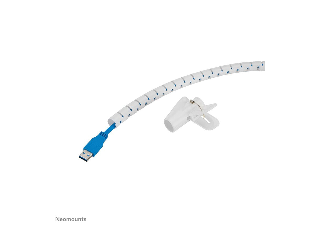 NEOMOUNTS Spiral Cable Wrap 15mm multiple cables white