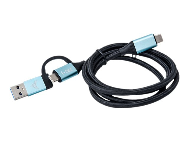 I-TEC USB-C to USB-C Cable with integrated USB 3.0 Adapter 100cm