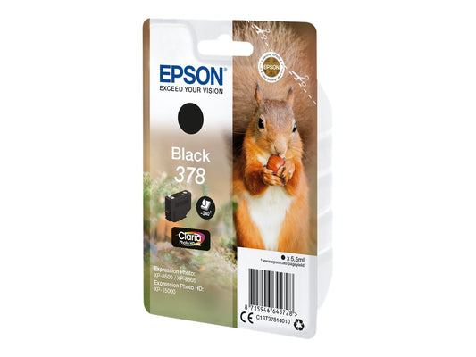 EPSON 5LB 378 Black Ink Cartridge with security w/s