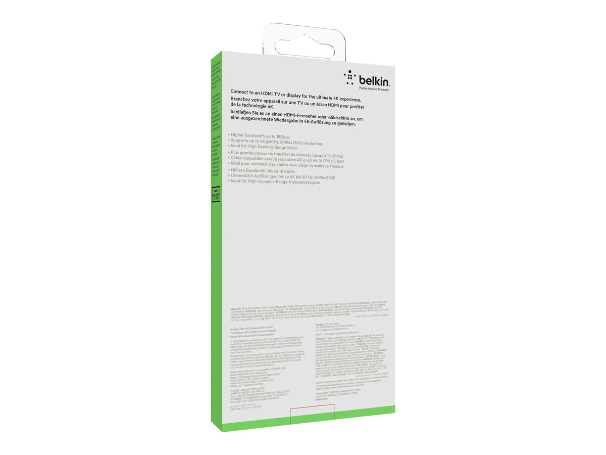 BELKIN Câble HDMI 2.0 Ultra HD 2m