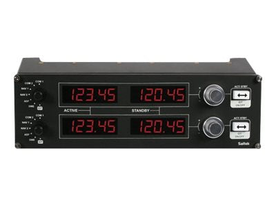 LOGITECH Flight Radio Panel Flight simulator instrument panel wired for PC