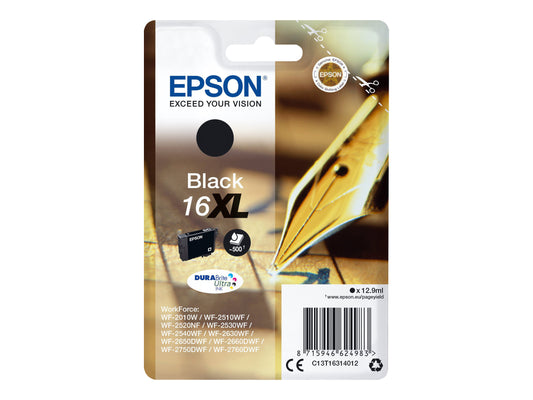 EPSON 6LB 16XL ink cartridge black high capacity 12.9ml 500 pages 1-pack RF-AM blister w/s