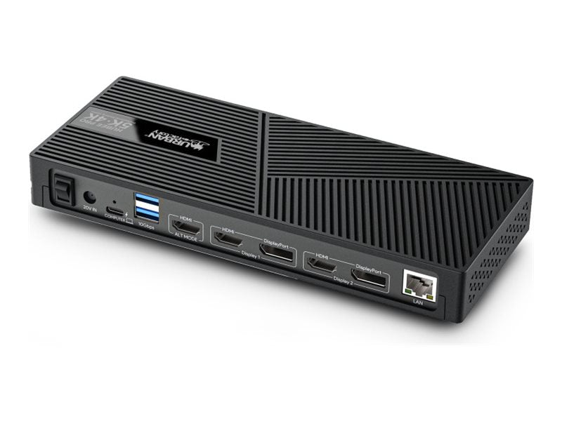 URBAN FACTORY HUBEE PRO Triple Display USB-C and USB-A 5K/4K Docking Station With 100W Power Delivery and 130W Power Supply