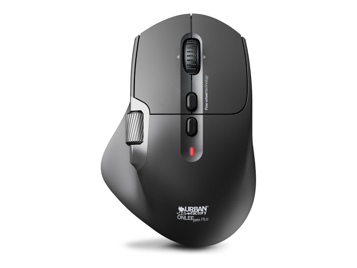URBAN FACTORY La souris ONLEE PRO Plus fonctionne soit en Bluetooth soit en 2.4Ghz Elle possÃ¨de une batterie amovible de 400mAh