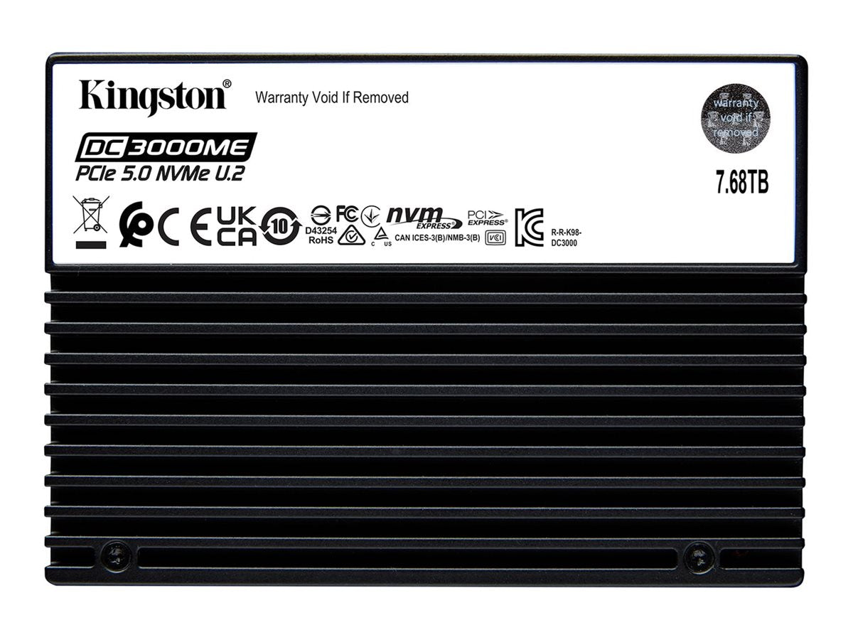 KINGSTON 7.68To DC3000ME U.2 PCIe 5.0 NVMe TCG Opal Enterprise SSD