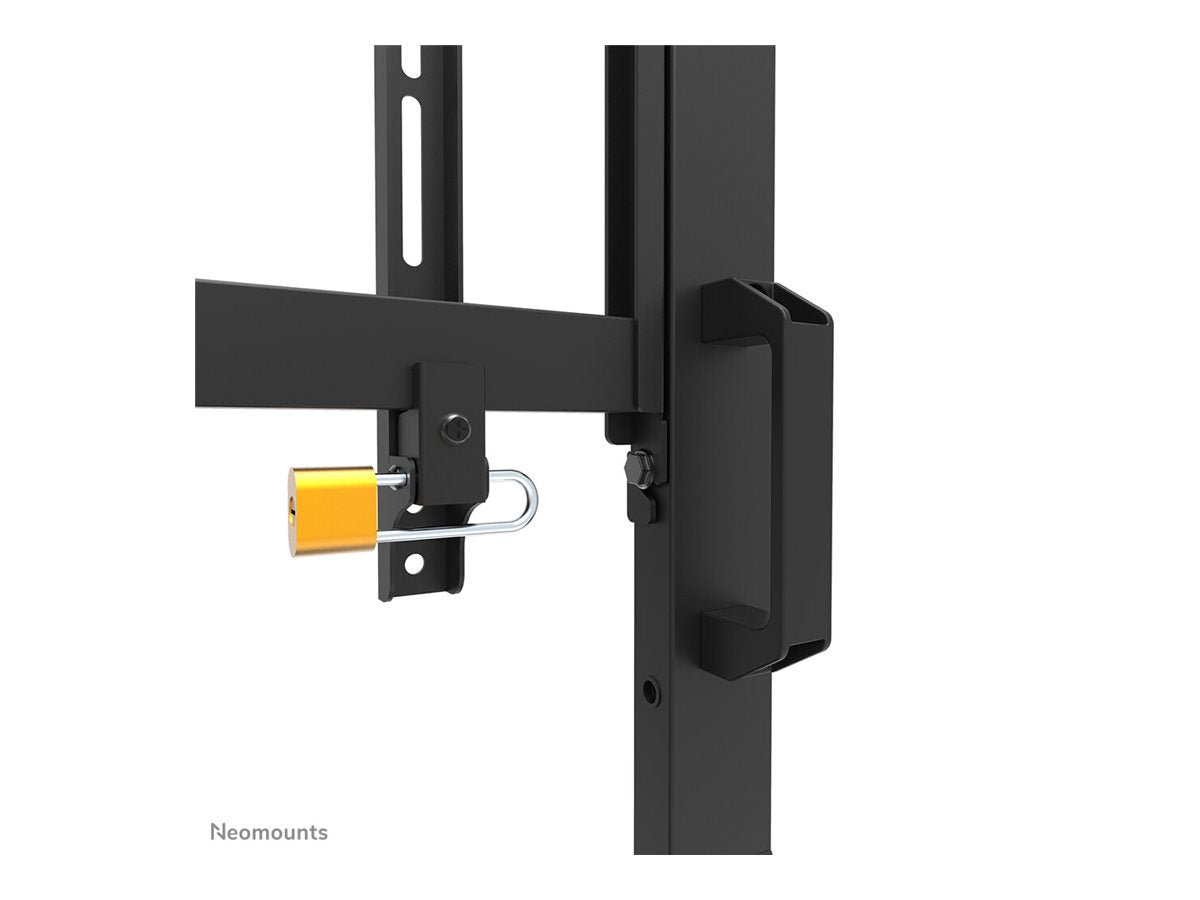NEOMOUNTS FL50-575BL1 Support au sol mobile pour écran 65-110p - étagère multimédia incluse - installation rapide - TÌV