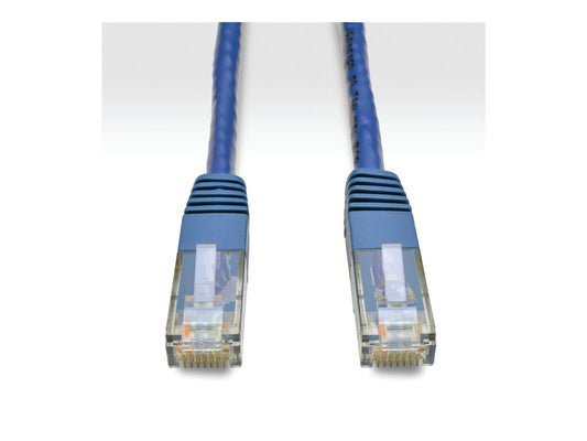 EATON TRIPPLITE Cat6 Gigabit Molded UTP Ethernet Cable RJ45 M/M Blue 1ft. 0.31m