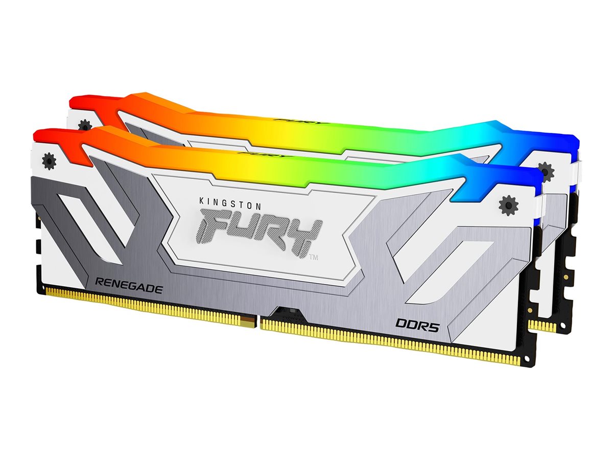 KINGSTON 48Go 8400MT/s DDR5 CL40 CUDIMM Kit of 2 FURY Renegade RGB White XMP