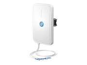 QUWIRELESS Tri-Band 2.4/5-7 GHz WiFi 6E/7 4x4 MIMO Directional Panel RP-TNC Wall/Mast Antenna