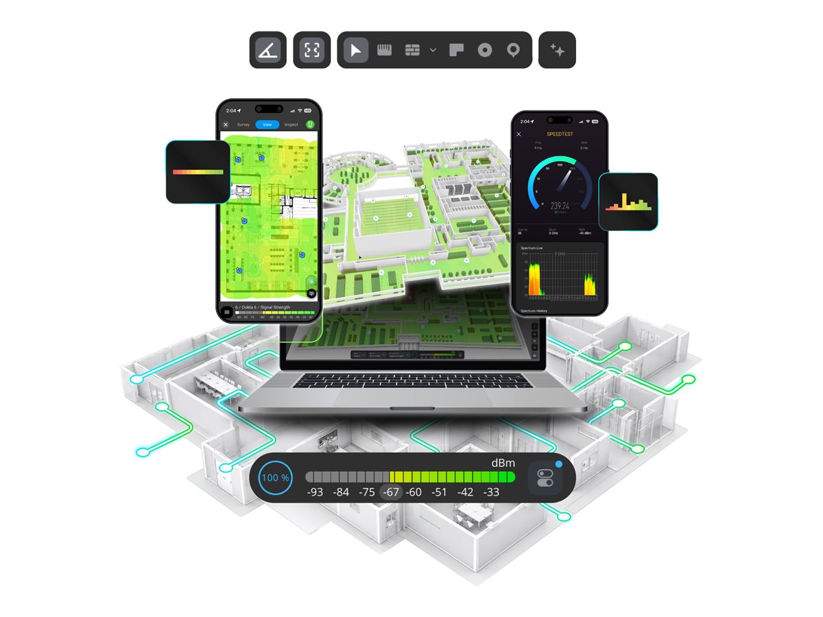 EKAHAU Software Suite - 1YR Annual license combining all the Wi-Fi design optimization data collection and troubleshooting