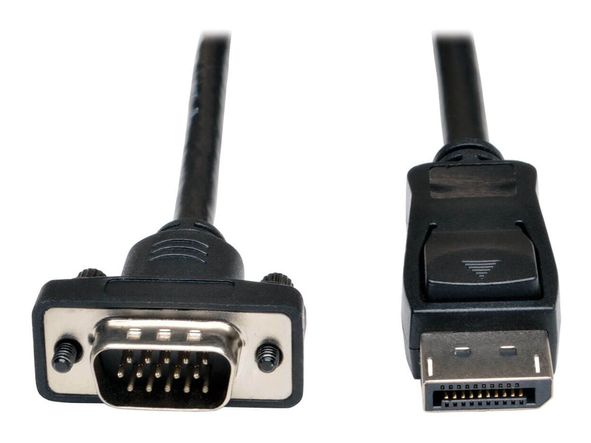 EATON TRIPPLITE DisplayPort 1.2 to VGA Active Adapter Cable DP with Latches to HD15 M/M 6ft. 1.8m