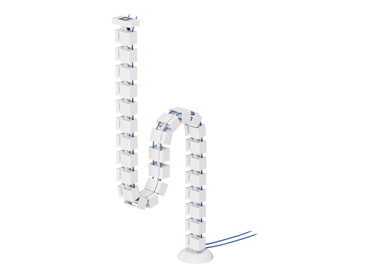 NEOMOUNTS Cable Spine Organizer for sit/stand desk frames magnet mounted white