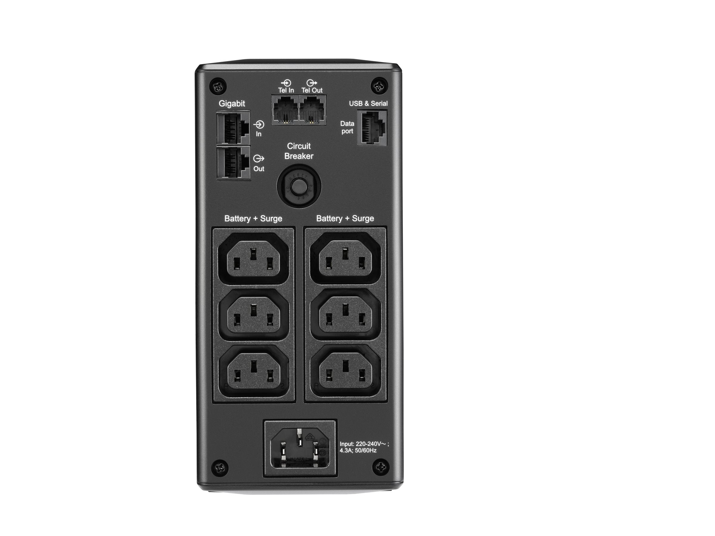 APC Back-UPS Pro BR650MI UPS AC 230V 390Watt 650VA USB output connectors 6 Black