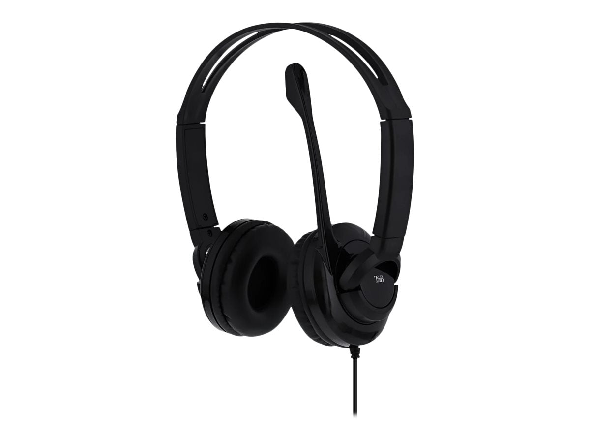 TNB HS-200 - Multimedia headset with micro - Black