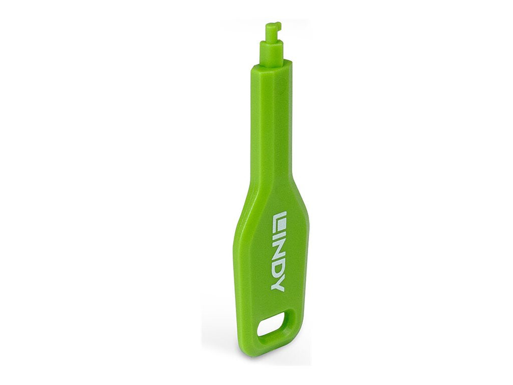 LINDY SFP Port Blocker key Green