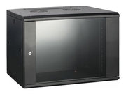 MCL IC6E99AL60P459U - Coffret réseau mural 19p 9U profondeur 450 - Noir