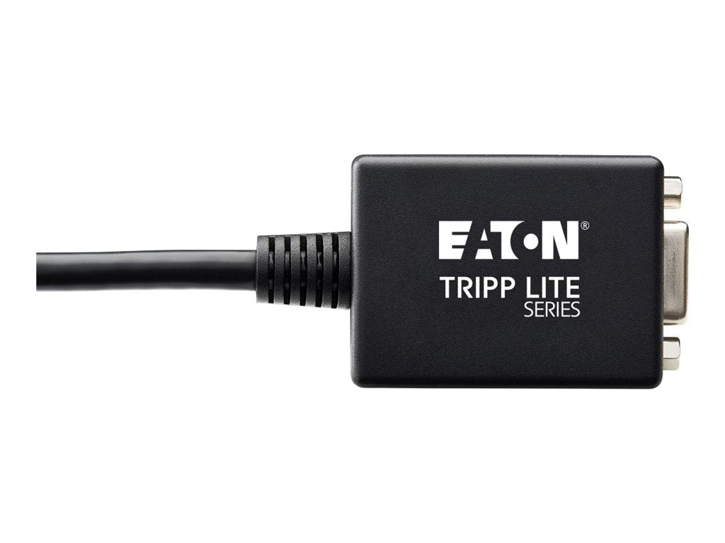 EATON TRIPPLITE 6in DisplayPort to VGA Adapter Active Converter DP to VGA M/F 6 DisplayPort M to HD-15 VGA F 15.2cm