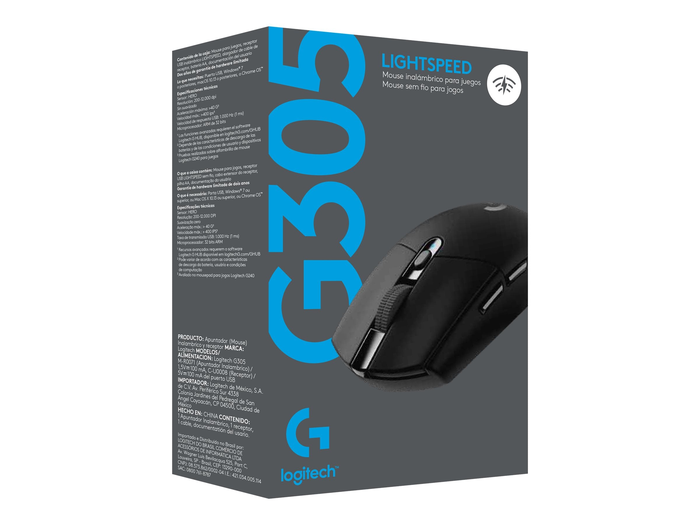 LOGITECH G305 Recoil Gaming Mouse - BLACK - EER2