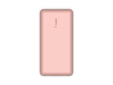 BELKIN Powerbank 20K 15W USB-C cable inclus + 2 USB-A Rose