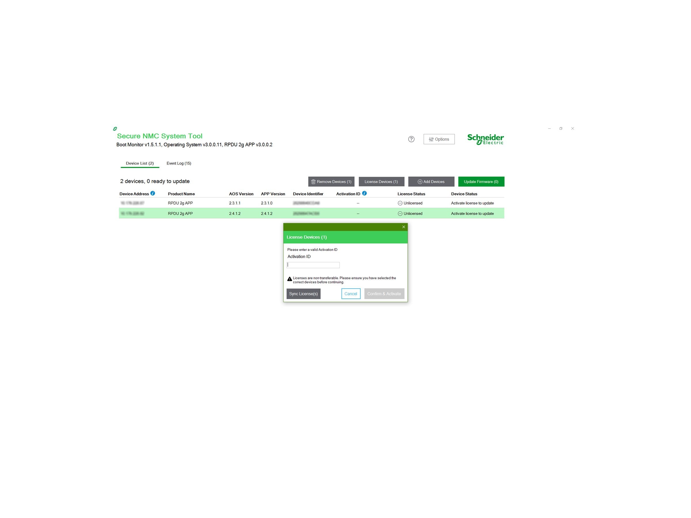 APC NMC3 for 1-Ph rPDU - 1 Year Support Contract License