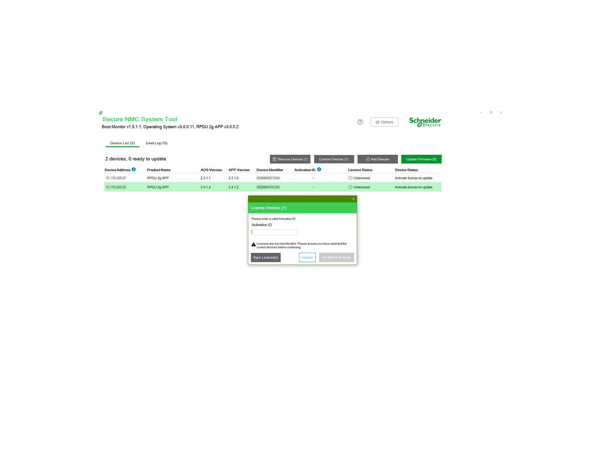 APC NMC3 for 1-Ph rPDU - 1 Year Support Contract License