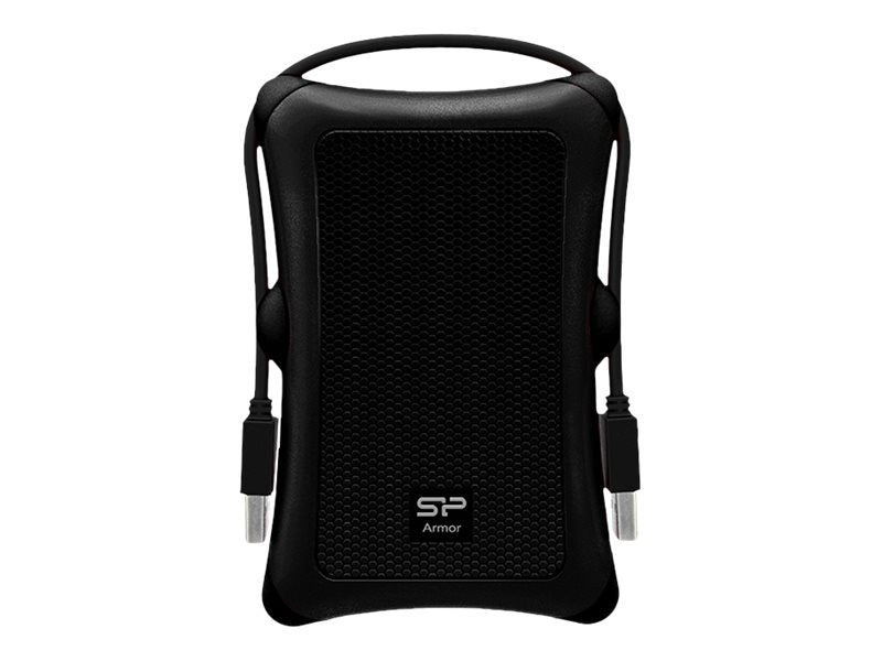 SILICON POWER External HDD Armor A30 2To 2.5p USB 3.2 Anti-shock Black MIL-STD 810F Method 516.5 Procedure IV LED light