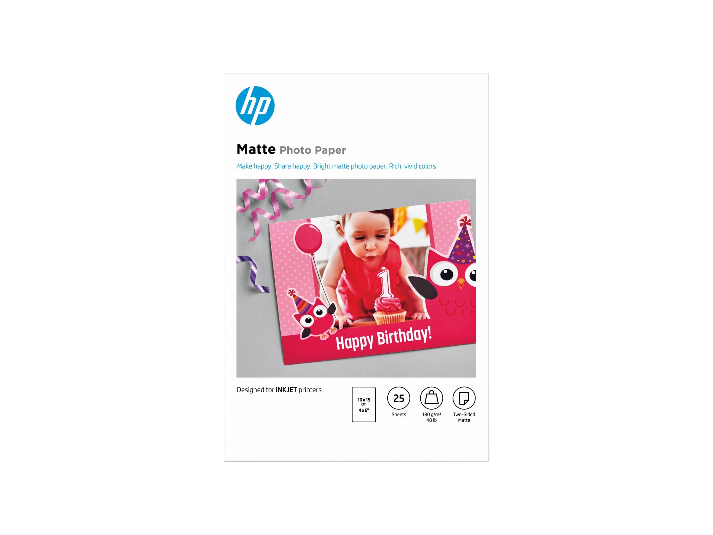 HP Matte FSC Photo Paper 4x6 25 sheets