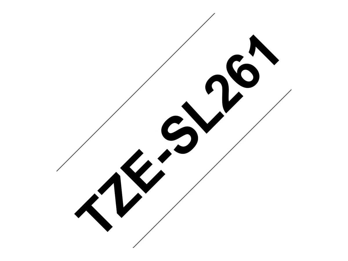 BROTHER TZeSL261 tape Black on White 36mm