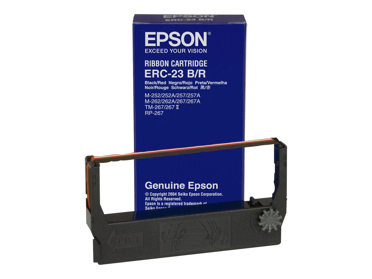 EPSON ERC23BR ruban noir et rouge