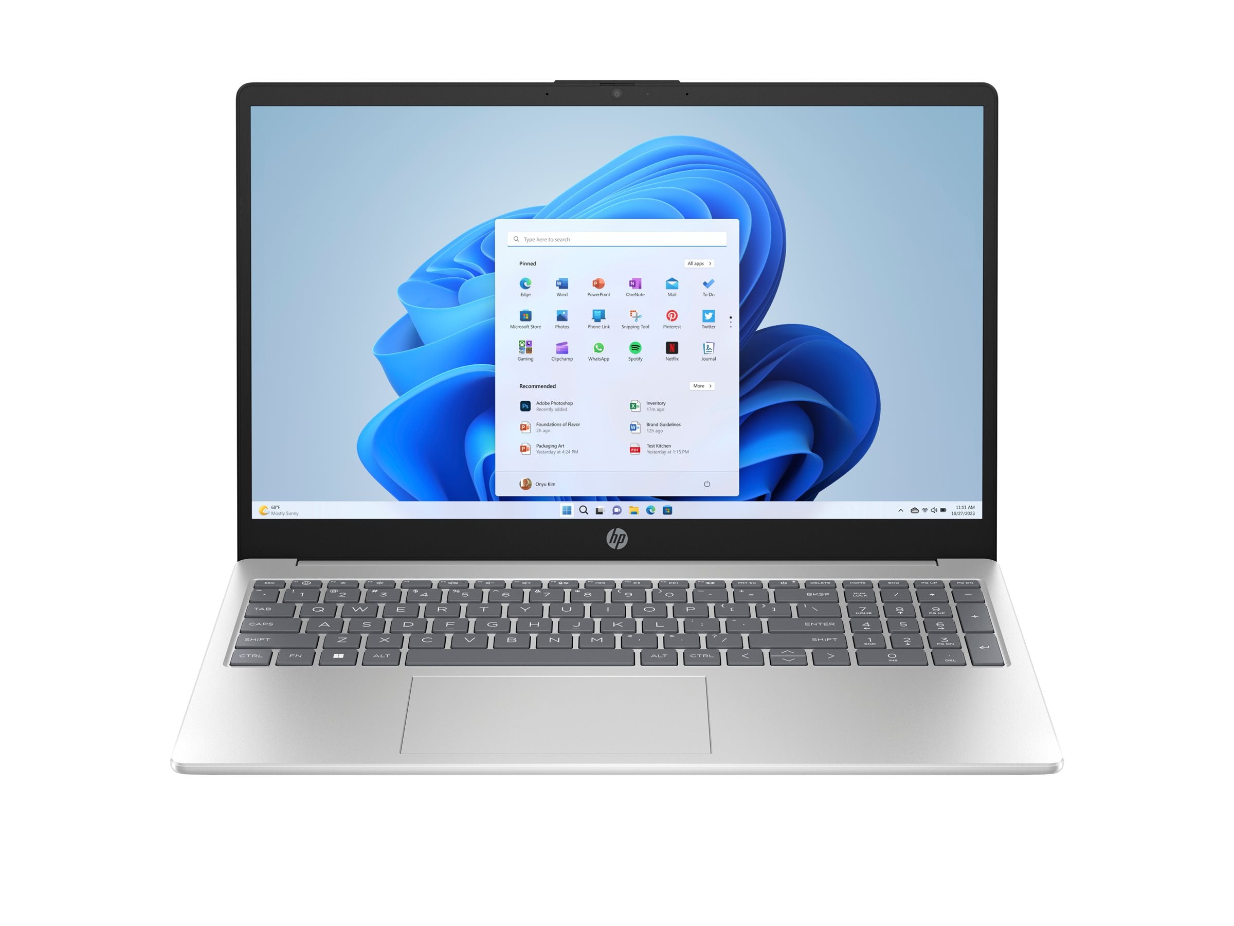 HP Laptop 15-fc0012nf AMD Ryzen 7 7730U 15.6p FHD 16Go DDR4 1DM 3200 512Go PCIe Value W11H WARR 1/1/0 EURO