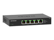 NETGEAR MS305 5-port multi-gig 2.5G Unmanaged Switch Metal Housing Fanless for Desktop and Wall Mounting