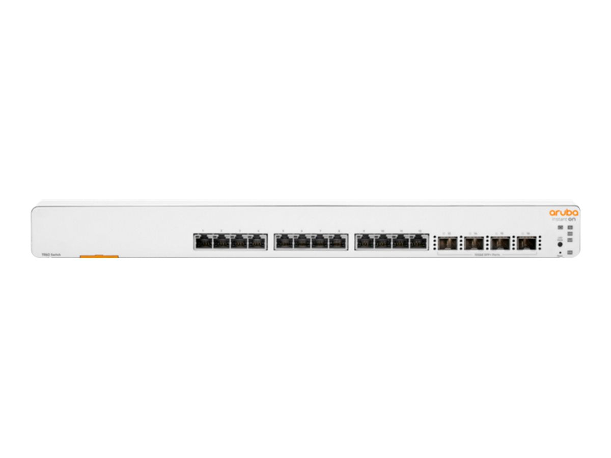 HPE Networking Instant On 1960 12XGT 4SFP+ Switch Commutateur C2+ intelligent 12 x 100/1000/10000 + 4 x 10 Gigabit SFP+