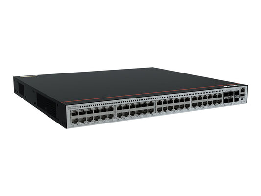 HUAWEI S5735-L48LPN4XE-A-V2 48x10/100/1000/2.5GBASE-T ports PoE+ 4x10GE SFP+ ports 2x12GE stack ports 360W PoE built-in AC PSU