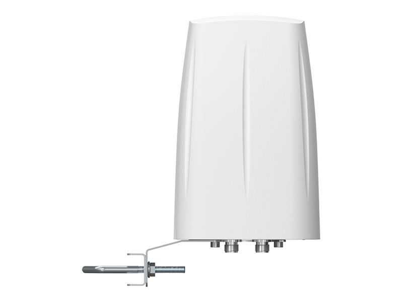 QUWIRELESS Tri-Band 2.4/5/7 GHz WiFi 6E/7 4x4 MIMO Omnidirectional N-Female Wall/Mast Antenna