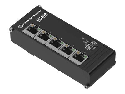 TELTONIKA NETWORKS TSF010 12- 40V 50/60 Hz w/o PSU Flat Compact Ethernet Switch