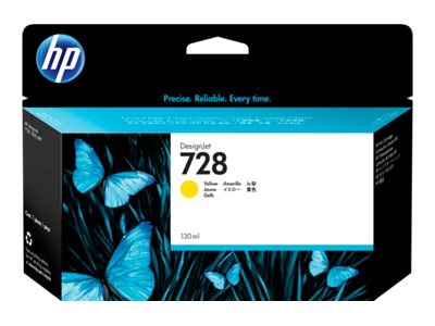 HP 728 original 130-ml Yellow Ink cartridge F9J65A