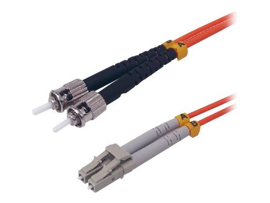 MCL FJOM2/STLC-15M - Jarretière optique OM2 duplex multimode 50/125 - LC / ST 15m