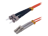 MCL FJOM2/STLC-15M - Jarretière optique OM2 duplex multimode 50/125 - LC / ST 15m