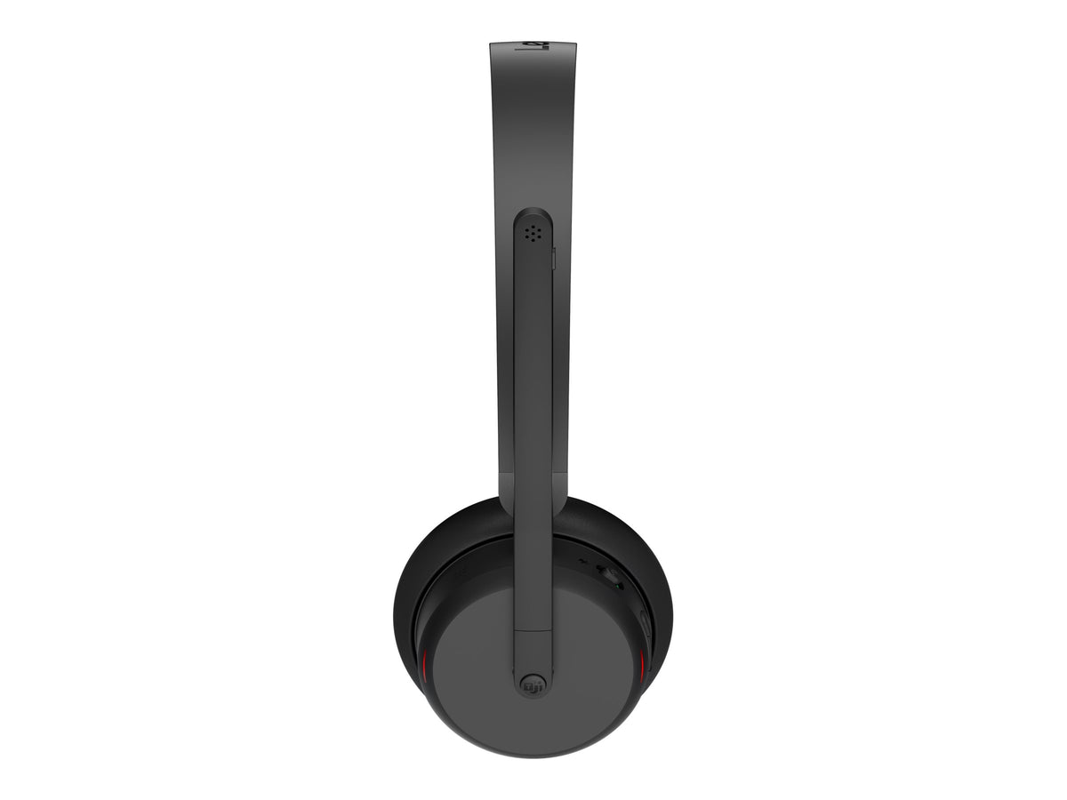 LENOVO 6550 Headset on-ear Bluetooth wireless active noise cancelling USB-C black Certified for Microsoft Teams
