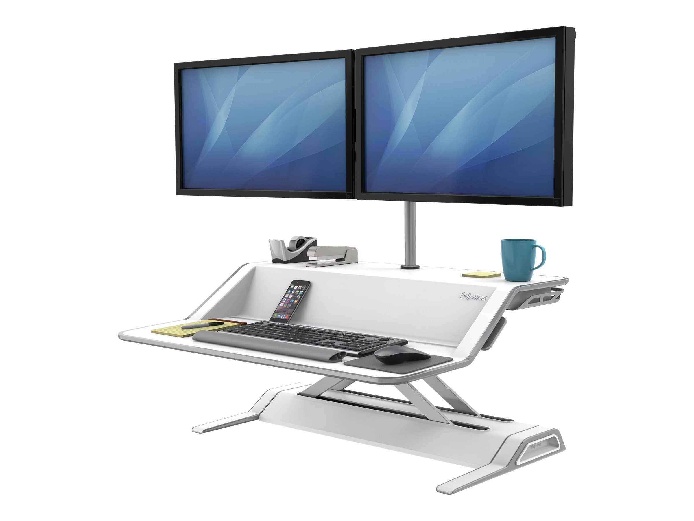 FELLOWES plate-forme assis-debout lotus - blanc