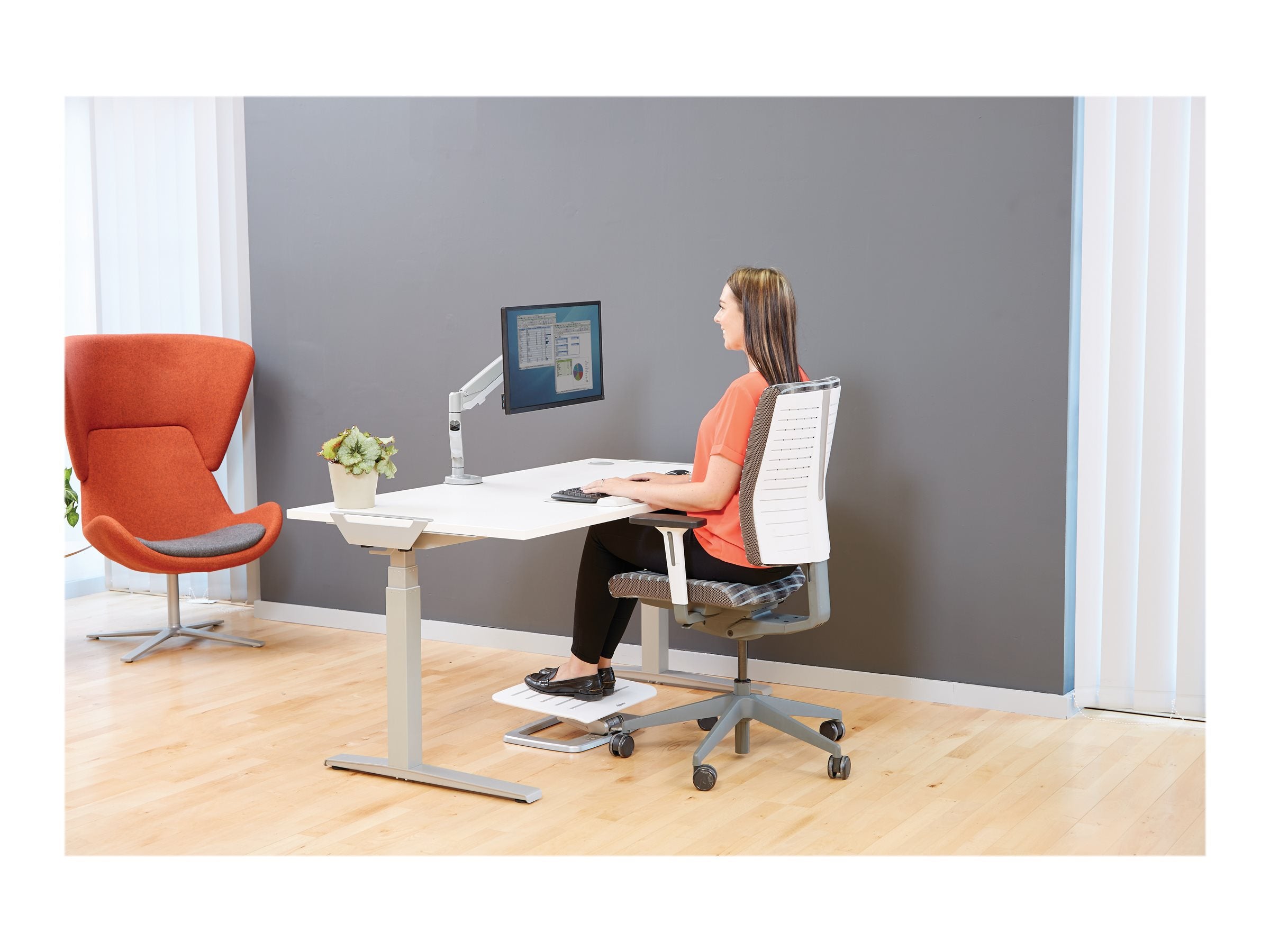 FELLOWES BRAS ARTICULE EPPASINGLE SILVER compatible jusqu’à 39 POUCES