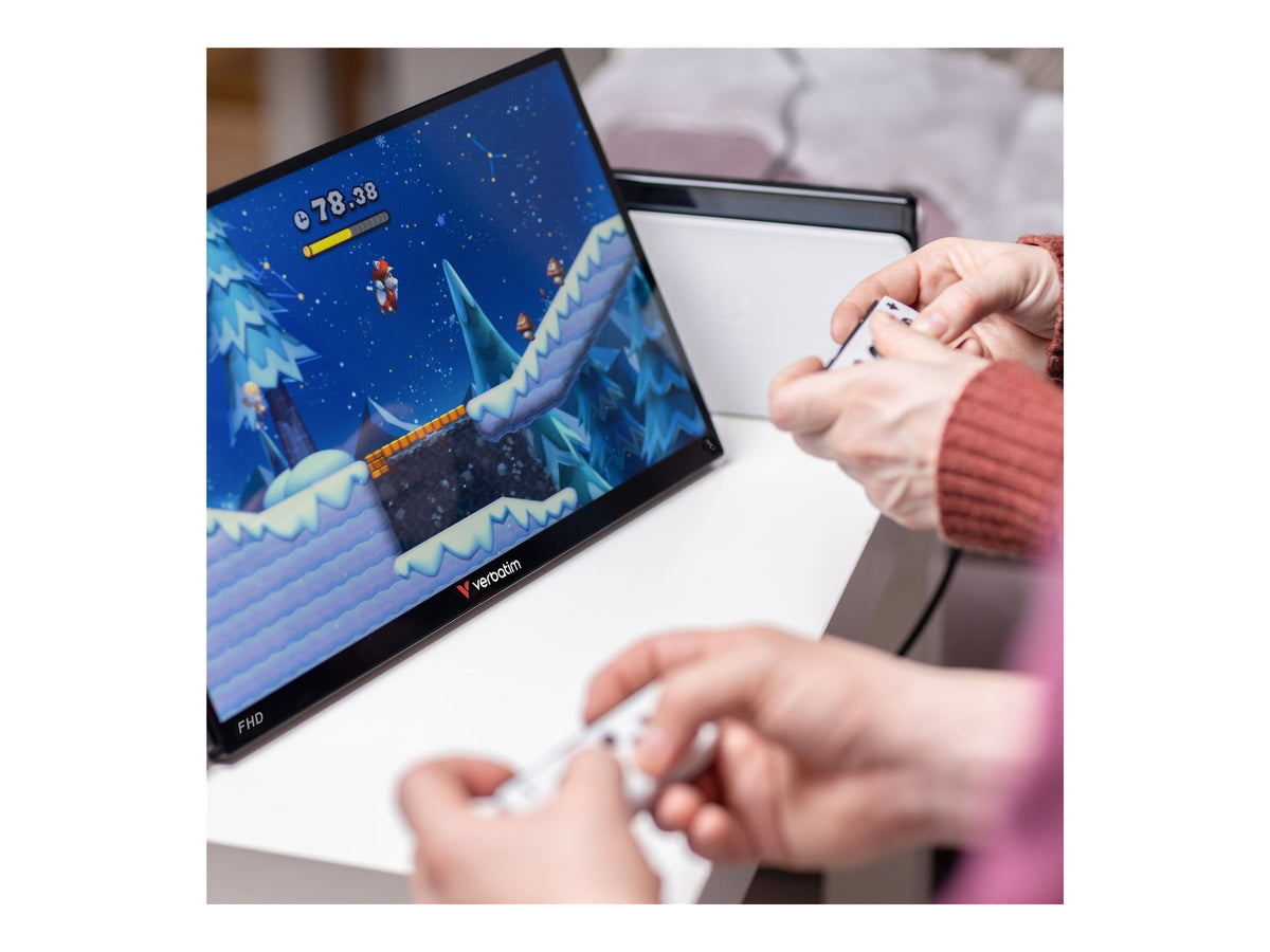 VERBATIM PMT-15 PORTABLE TOUCHSCREEN MONITOR 15.6p FULL HD 1080P METAL HOUSING WCF (P)