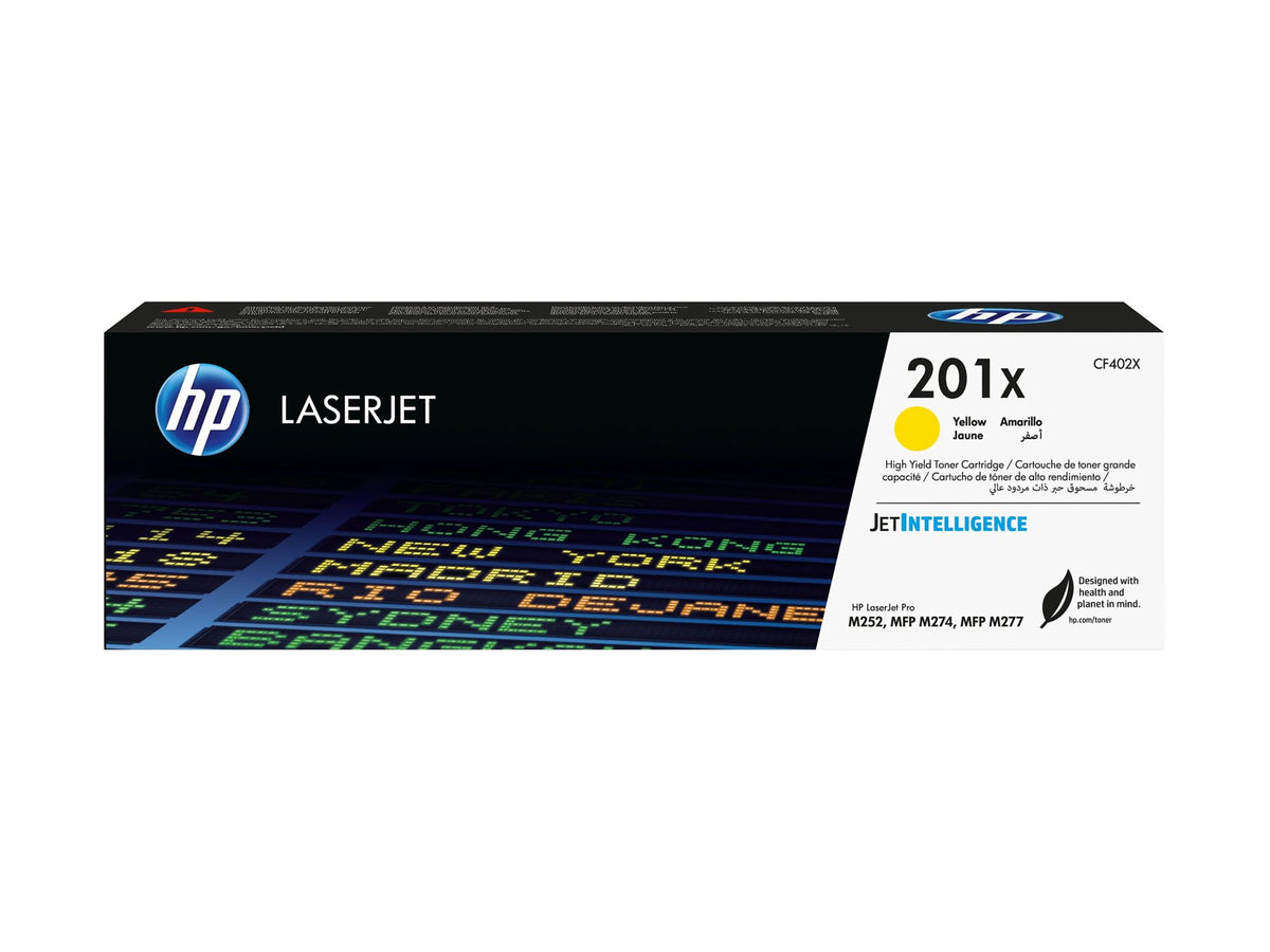 HP 201X original Toner cartridge CF402X yellow 2.300 pages high capacity