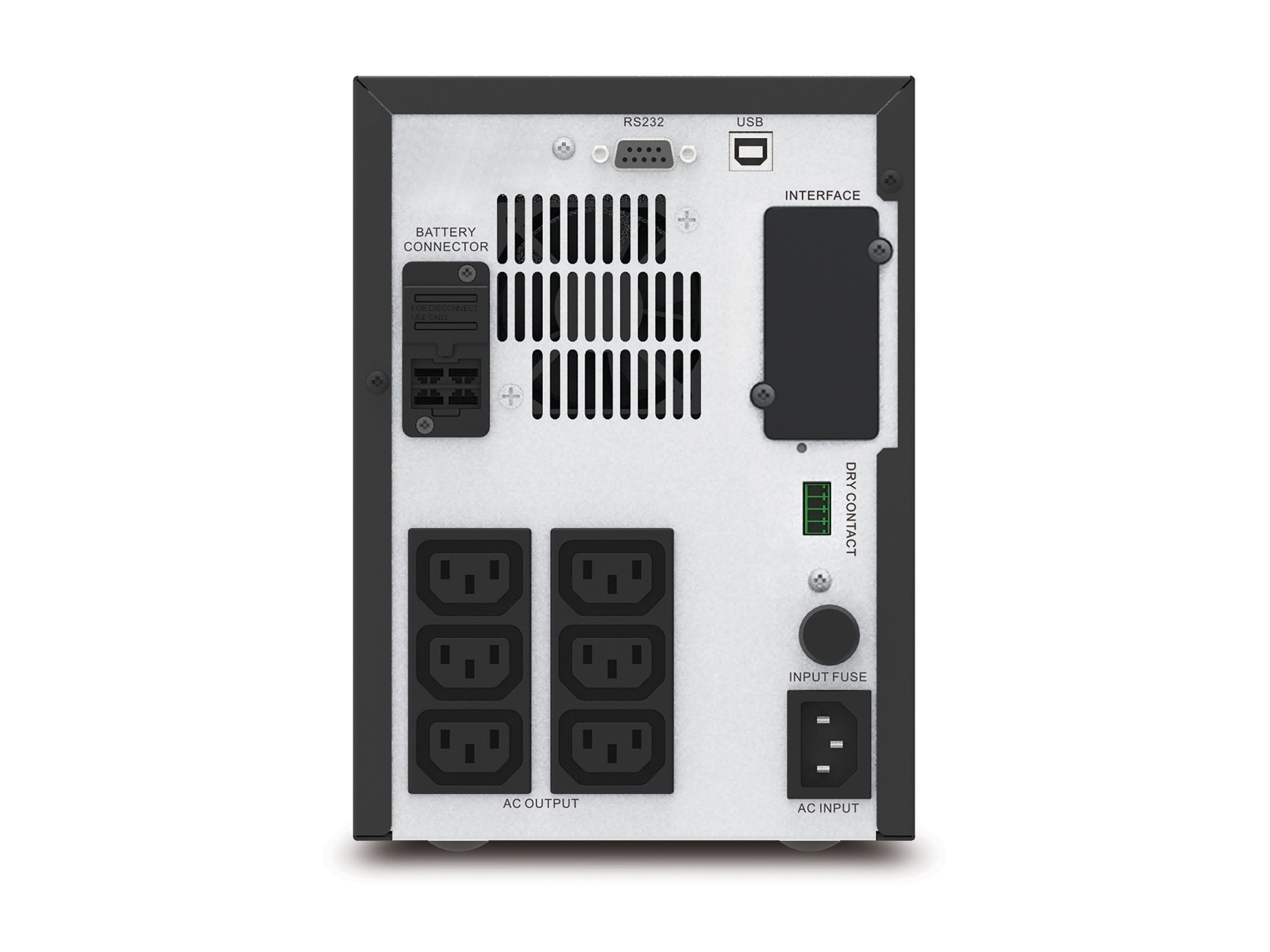 APC Easy UPS SMV SMV1500CAI UPS AC 220/230/240V 1050Watt 1500VA 2 x battery 10Ah USB RS-232 output connectors 6