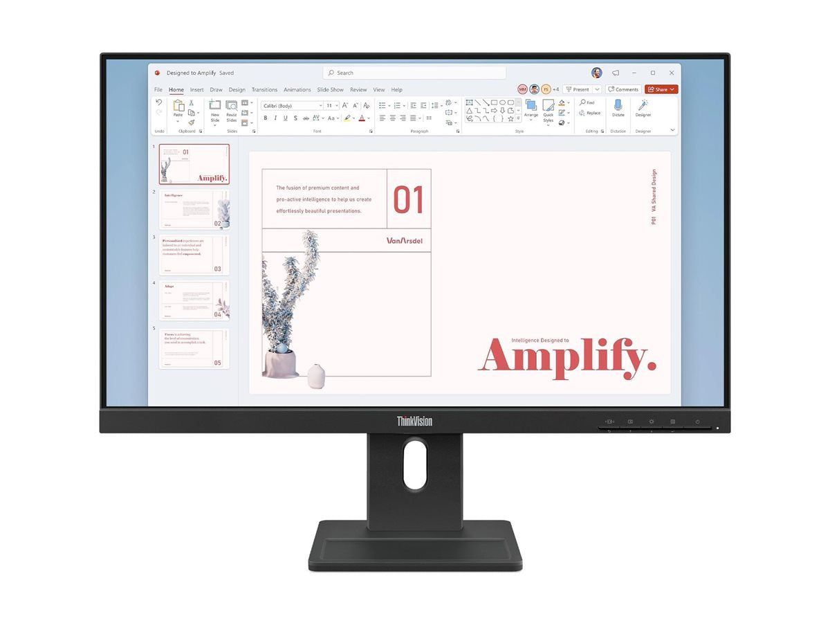 LENOVO ThinkVision E24-40 LED Écran 24p 1920x1080 Full HD (1080p) 100Hz IPS 250cd/m2 HDMI VGA DisplayPort speakers 3y