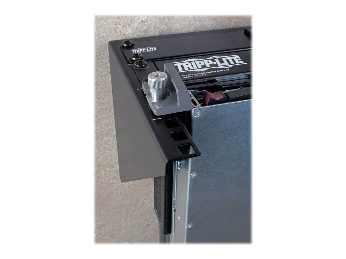 EATON TRIPPLITE Wallmount Rack 4U Vertical Rack Bracket 175lb Capacity Mounting bracket wall mountable Black 4U 19