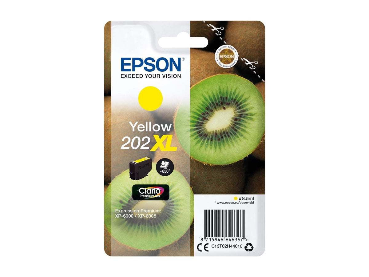 EPSON 4LB Singlepack Yellow 202XL Kiwi Clara Premium Ink
