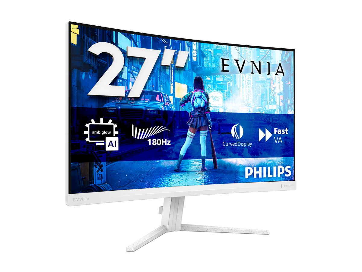 PHILIPS 27M2C5201L/00 27p Curved Gaming Monitor 1920x1080 180Hz 1ms 2xHDMI DP white