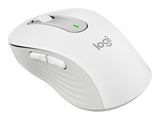 LOGITECH Signature M650 L LEFT Mouse large size left-handed optical 5 buttons wireless Bluetooth 2.4 GHz OFF-WHITE
